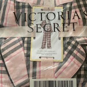 Victoria Secret Flannel Long Pajama Set